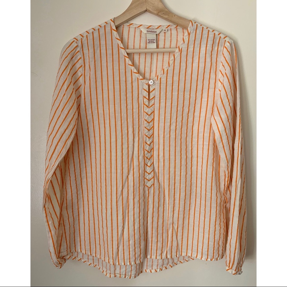Sundance • XS • V-neck Long Sleeve Top